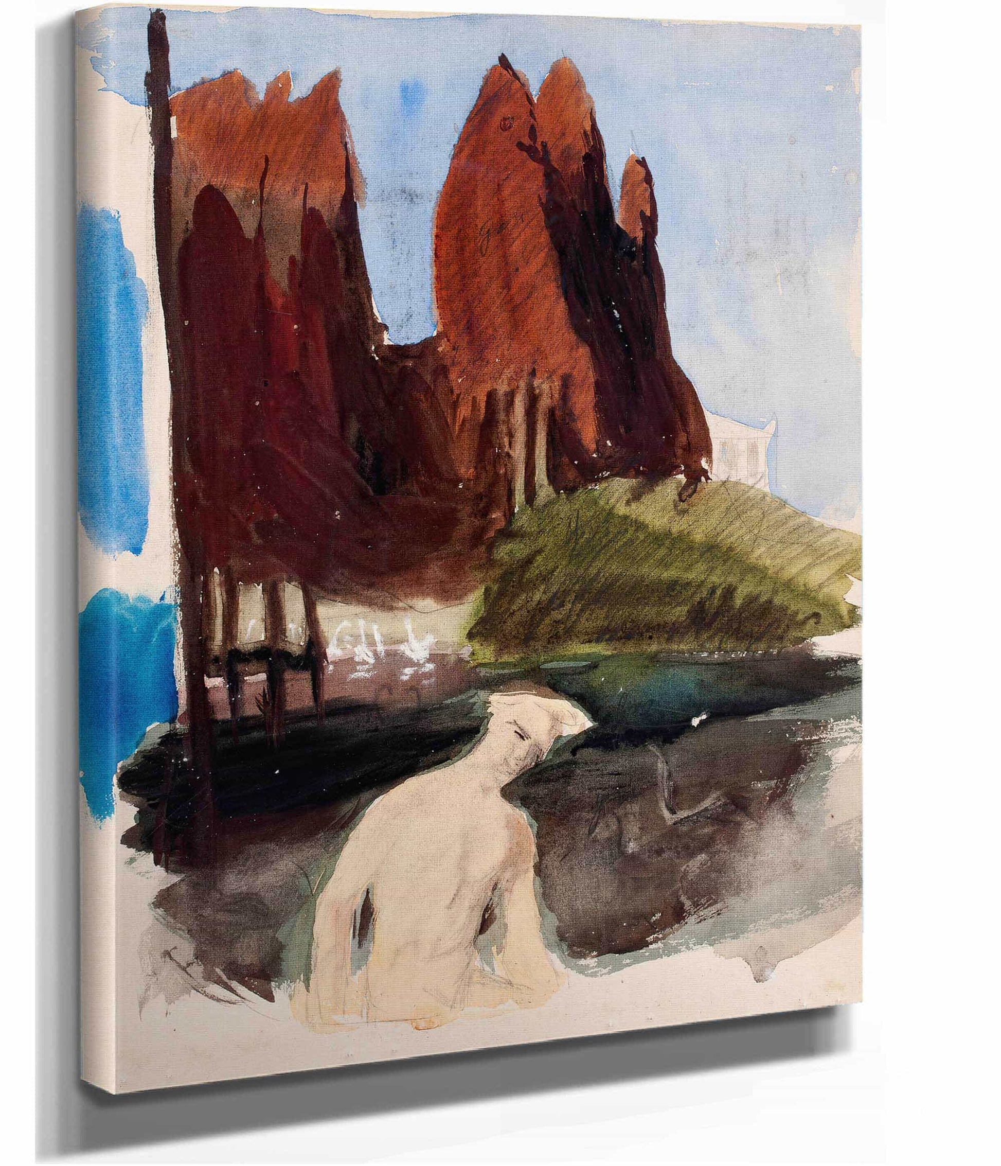 Luonnos Maalaukseen Fantasia  by Magnus Enckell