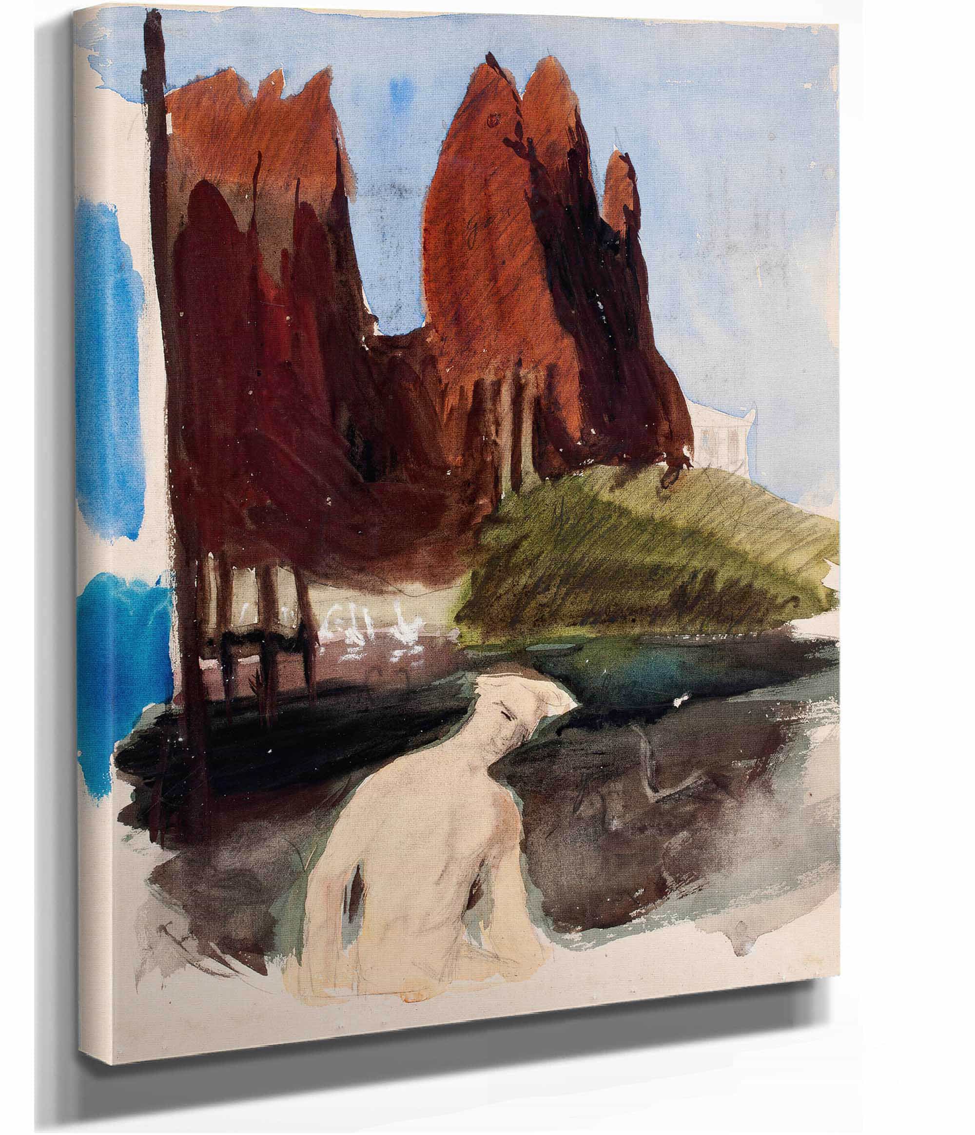 Luonnos Maalaukseen Fantasia  by Magnus Enckell