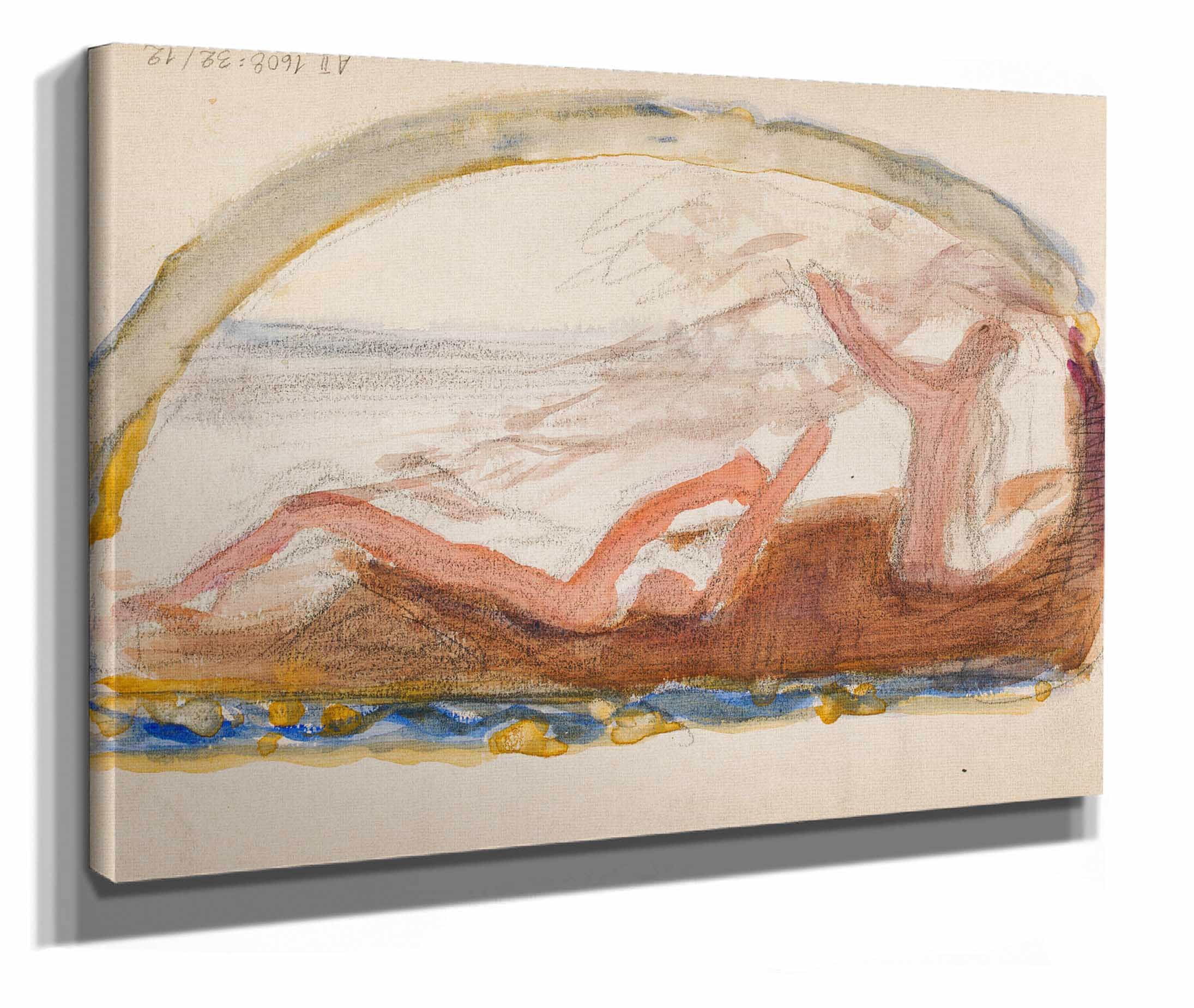 Luonnos Teokseen Kultakausi by Magnus Enckell