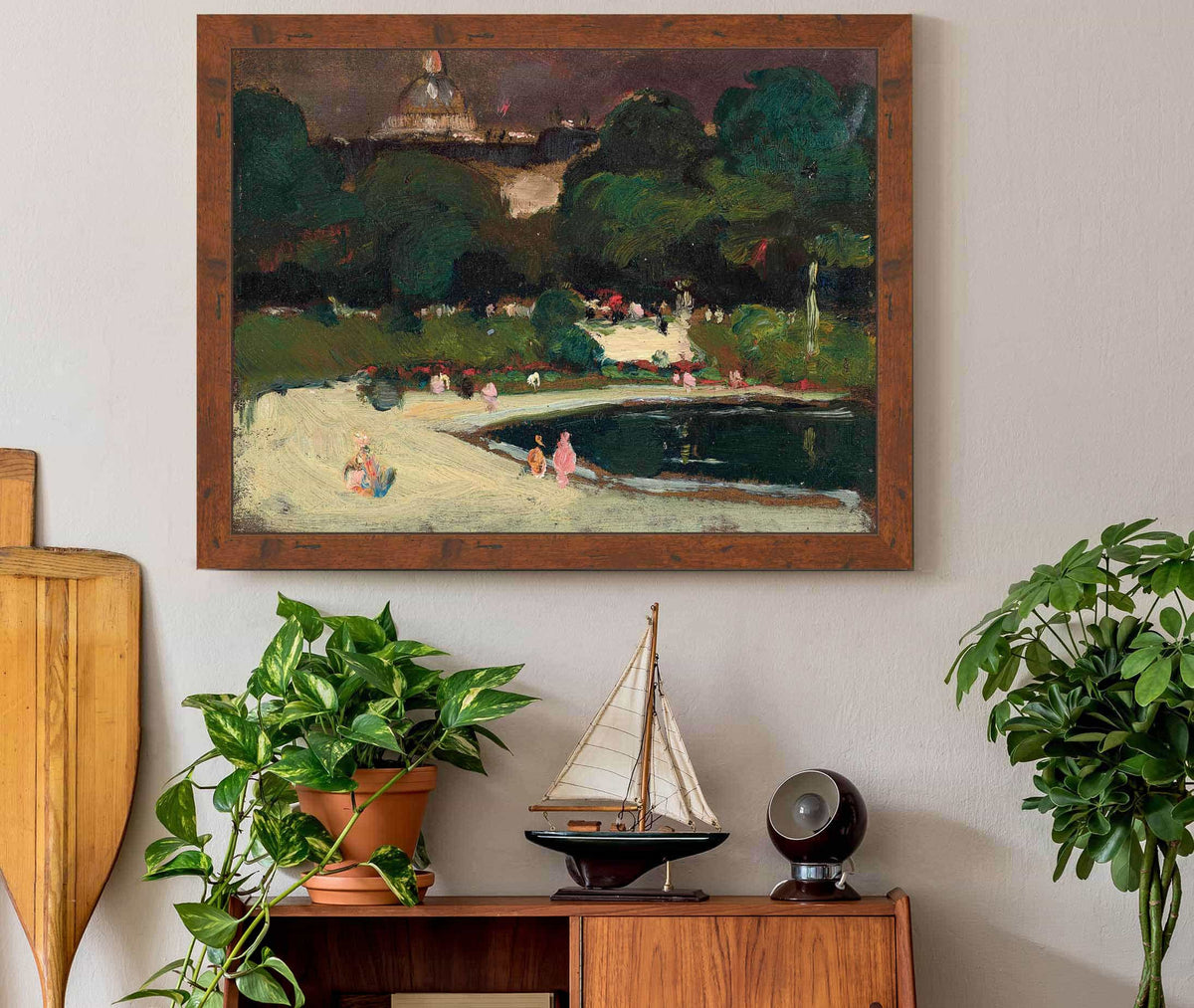 Luxembourg Gardens Stormy Sky by Robert Henri