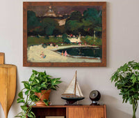 Luxembourg Gardens Stormy Sky by Robert Henri