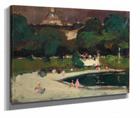 Luxembourg Gardens Stormy Sky by Robert Henri