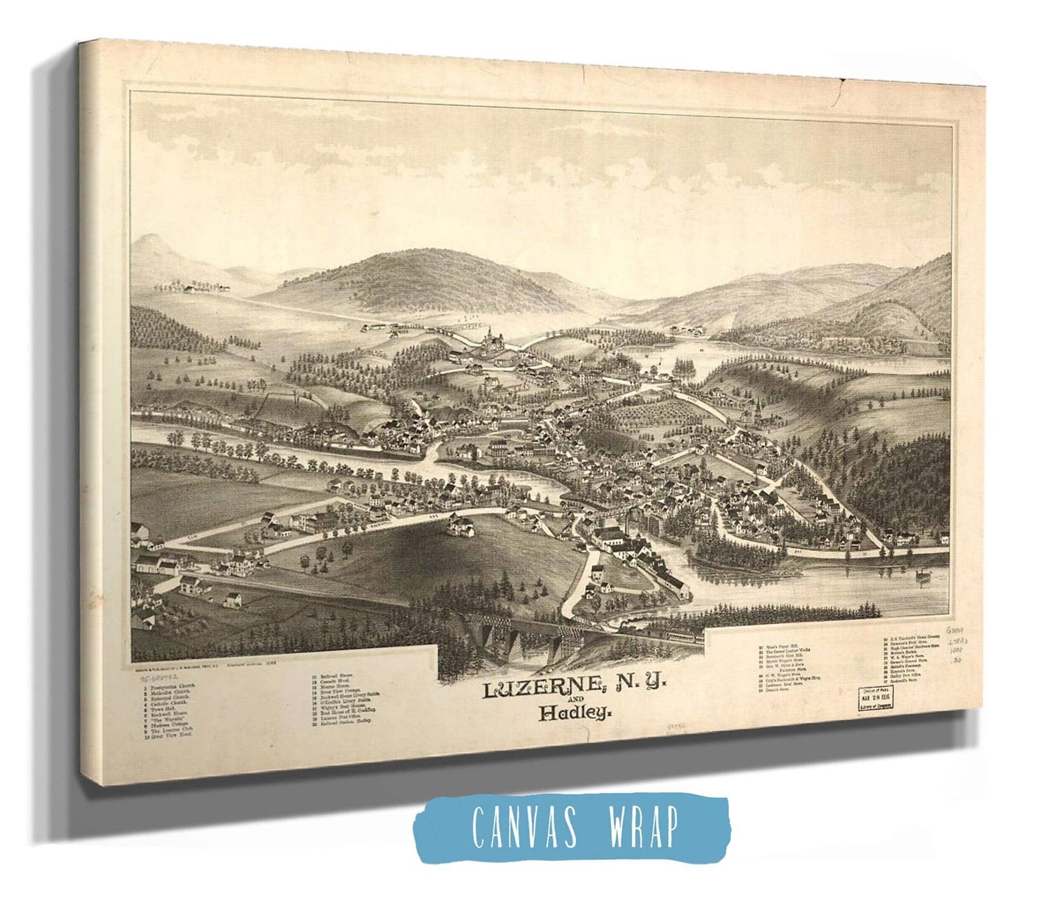 Luzerne Ny And Hadley State of New York