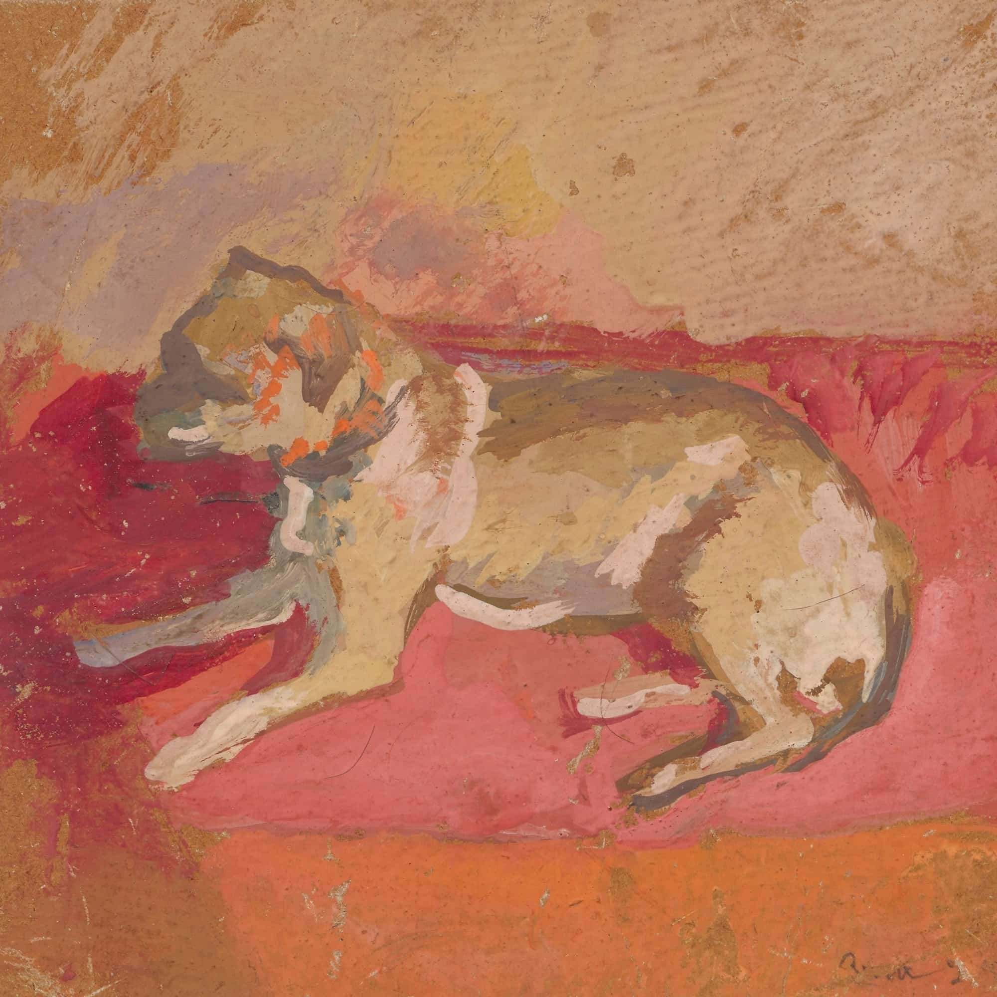 Lying Dog by Zygmunt Waliszewski