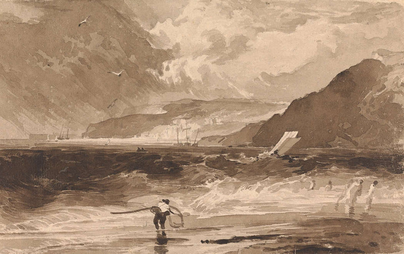 Lyme Regis Dorsetshire A Squall by Thomas Sully