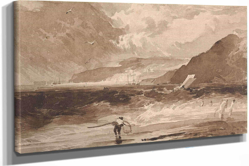 Lyme Regis Dorsetshire A Squall by Thomas Sully