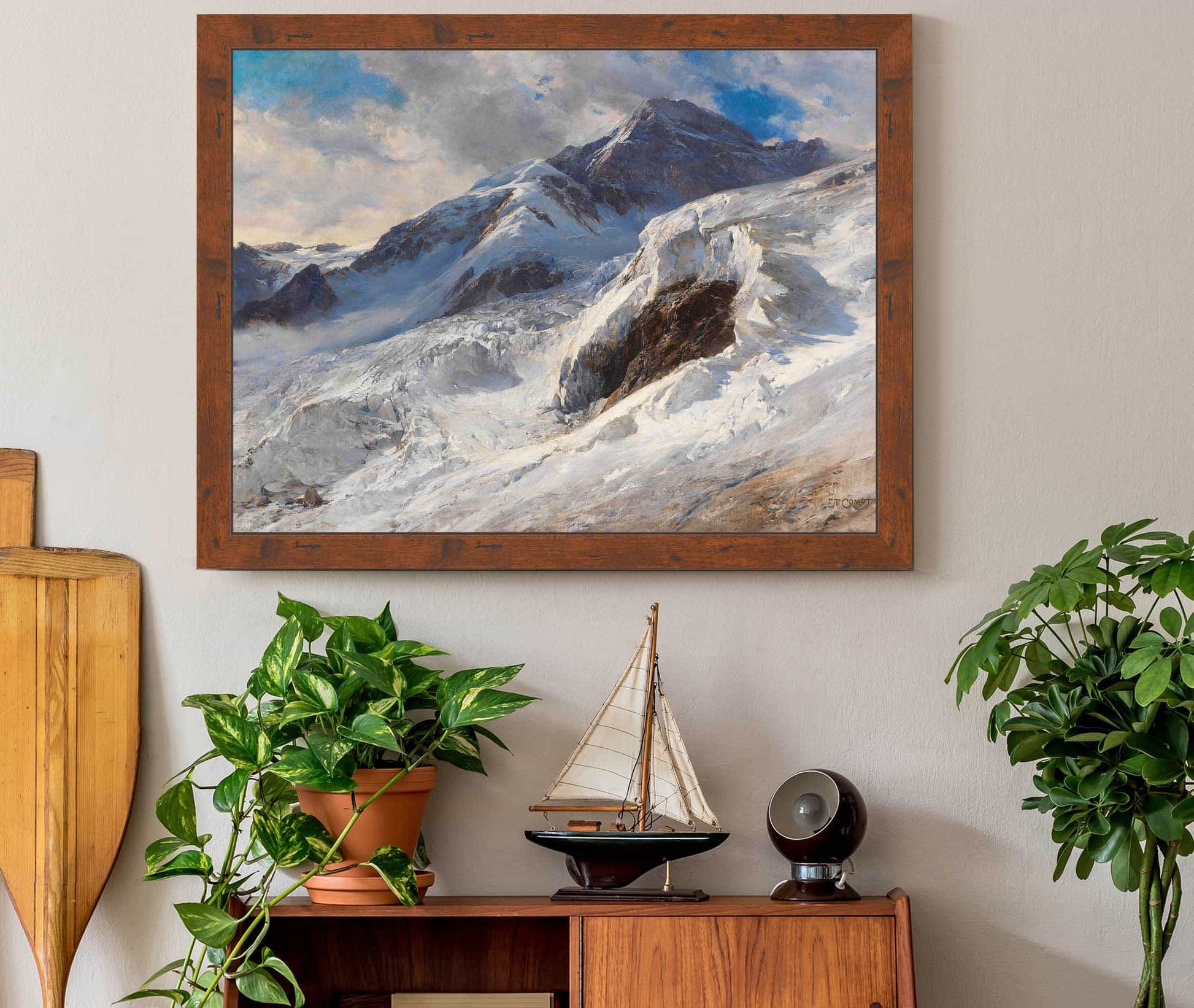 Lyskamm Monte Rosa by Edward Theodore Compton