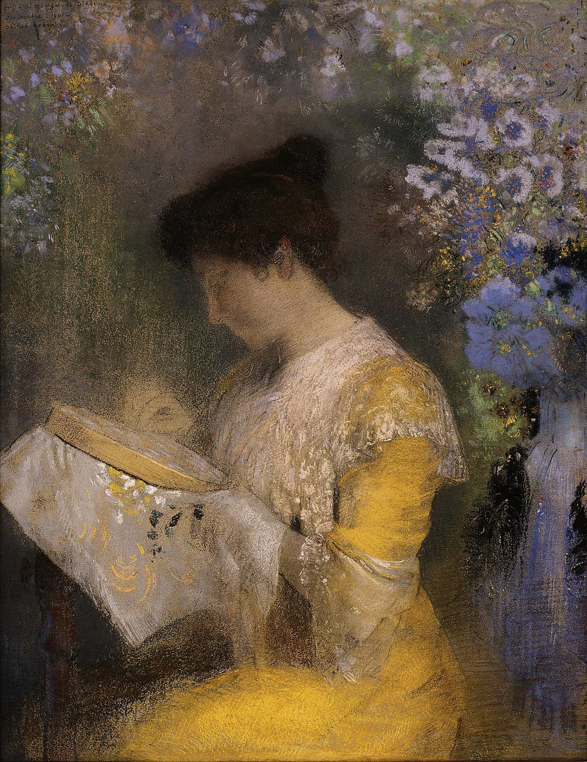 Madame Arthur Fontaine Marie Escudier Born by Odilon Redon