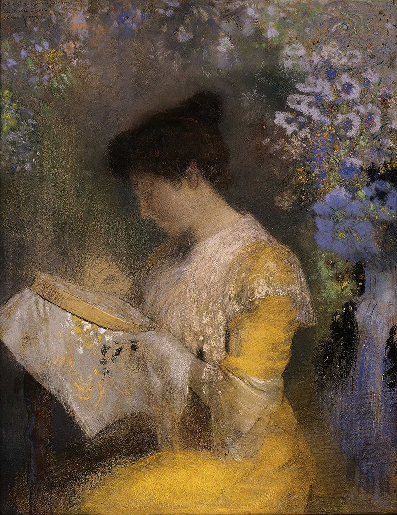 Madame Arthur Fontaine Marie Escudier Born by Odilon Redon