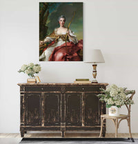 Madame Bergeret De Frouville As Diana by Jean Marc Nattier