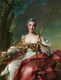 Madame Bergeret De Frouville As Diana by Jean Marc Nattier
