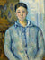Madame Cezanne In Blue By Cezanne Paul