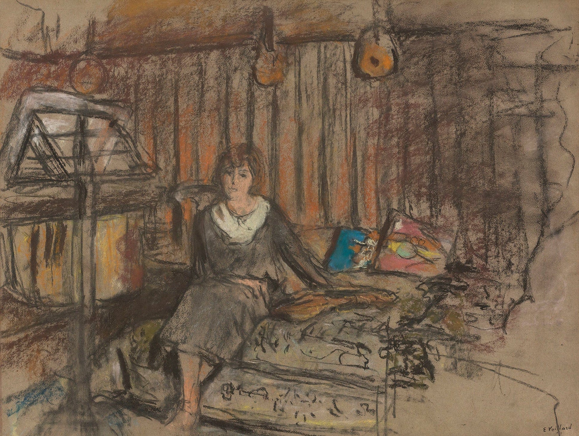 Madame Fried Reveuse Etude by Edouard Vuillard