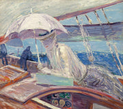 Madame Helleu Aboard The Yacht Bird by Paul Cesar Helleu