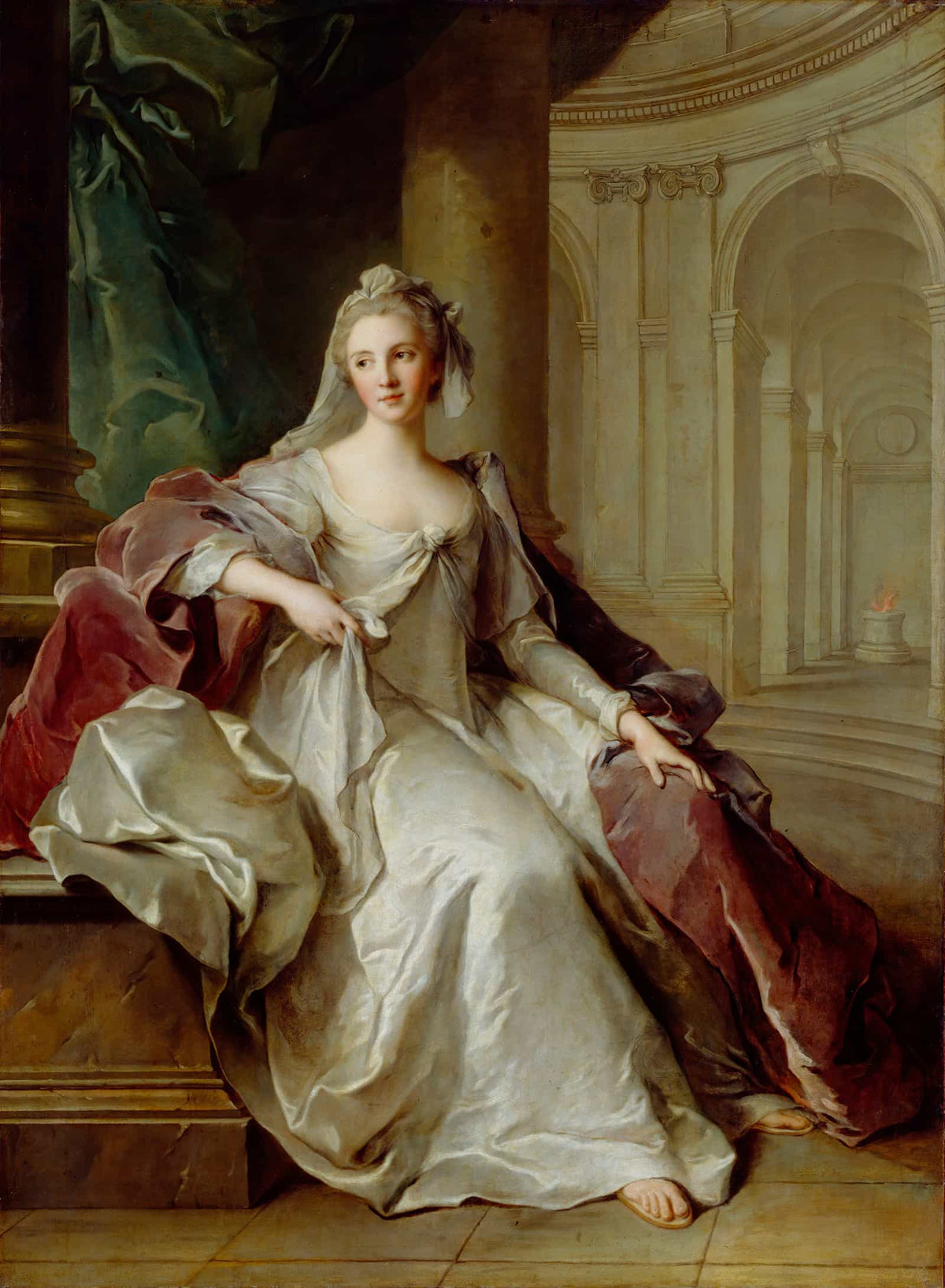 Madame Henriette De France As A Vestal Virgin by Jean Marc Nattier