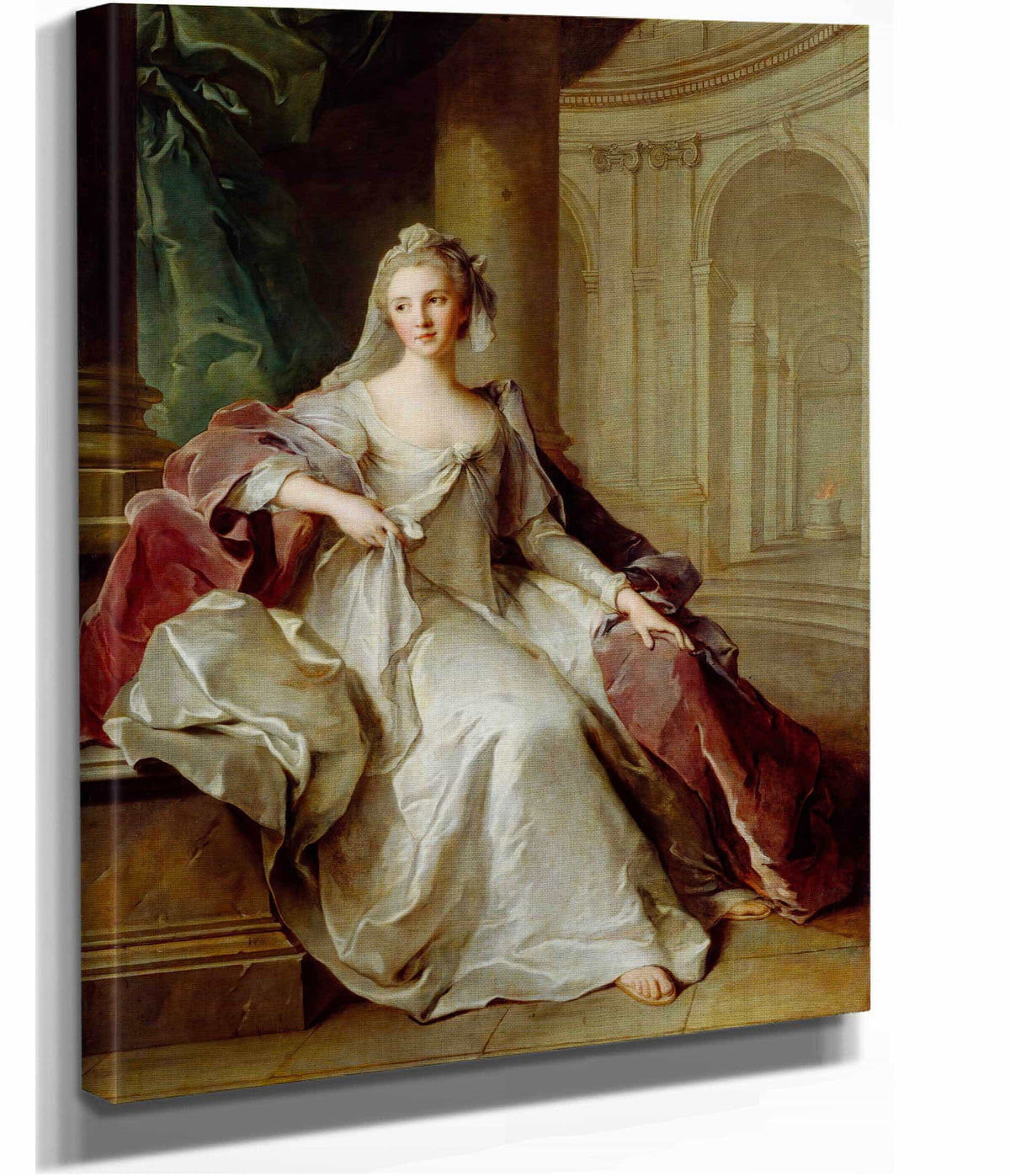 Madame Henriette De France As A Vestal Virgin by Jean Marc Nattier