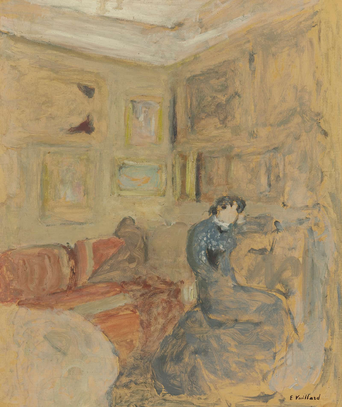 Madame Hessel Dans Son Petit Salon by Edouard Vuillard