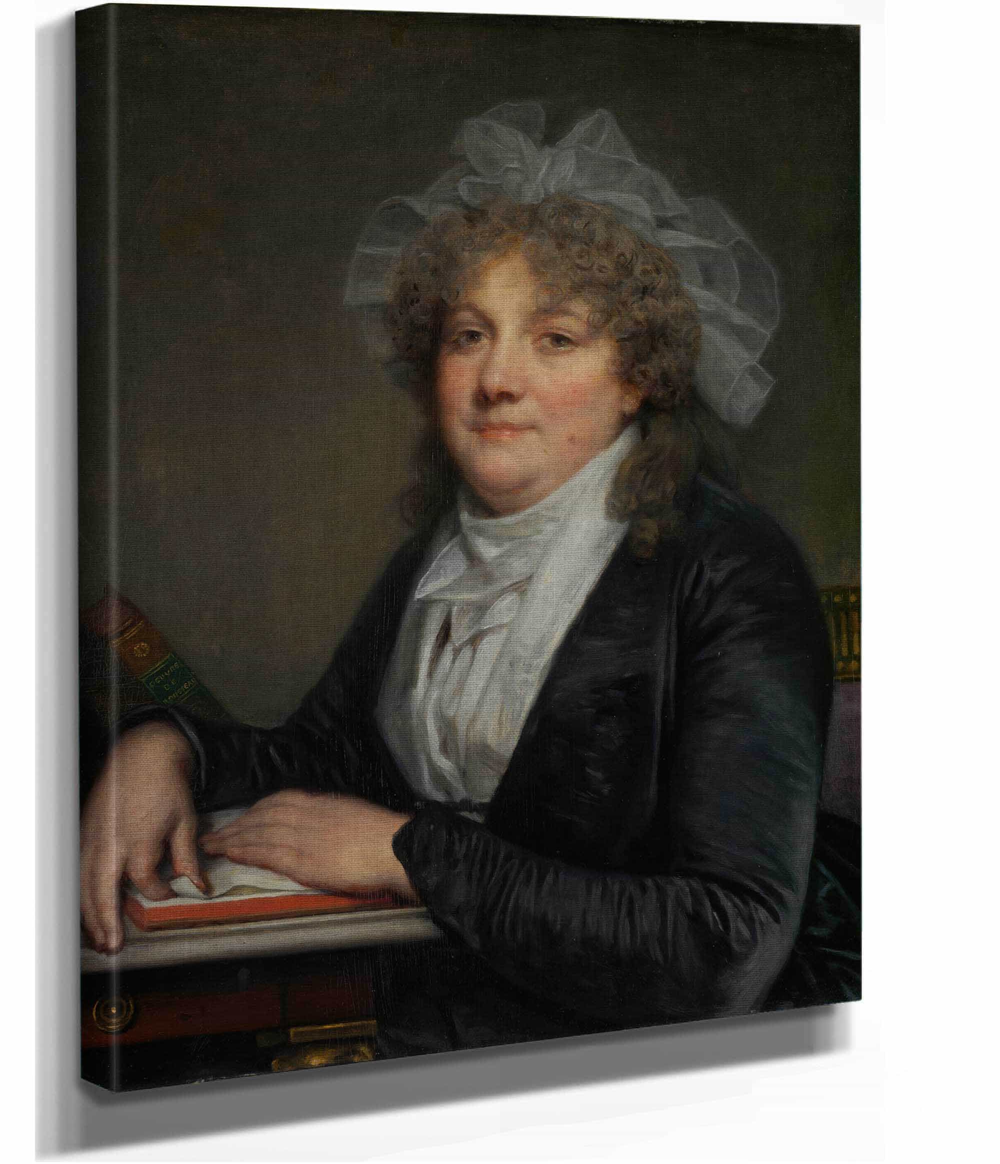 Madame Jean Baptiste Nicolet Anne Antoinette Desmoulins   Late S by Jean Baptiste Greuze