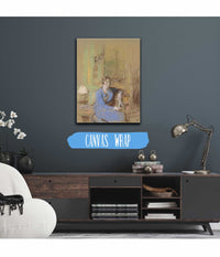 Madame Lucien Sauphar Assise Dans Son Salon by Edouard Vuillard