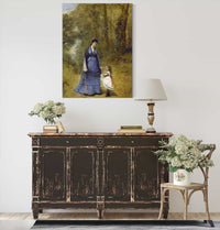 Madame Stumpf And Her Daughter by Jean Baptiste Camille Corot