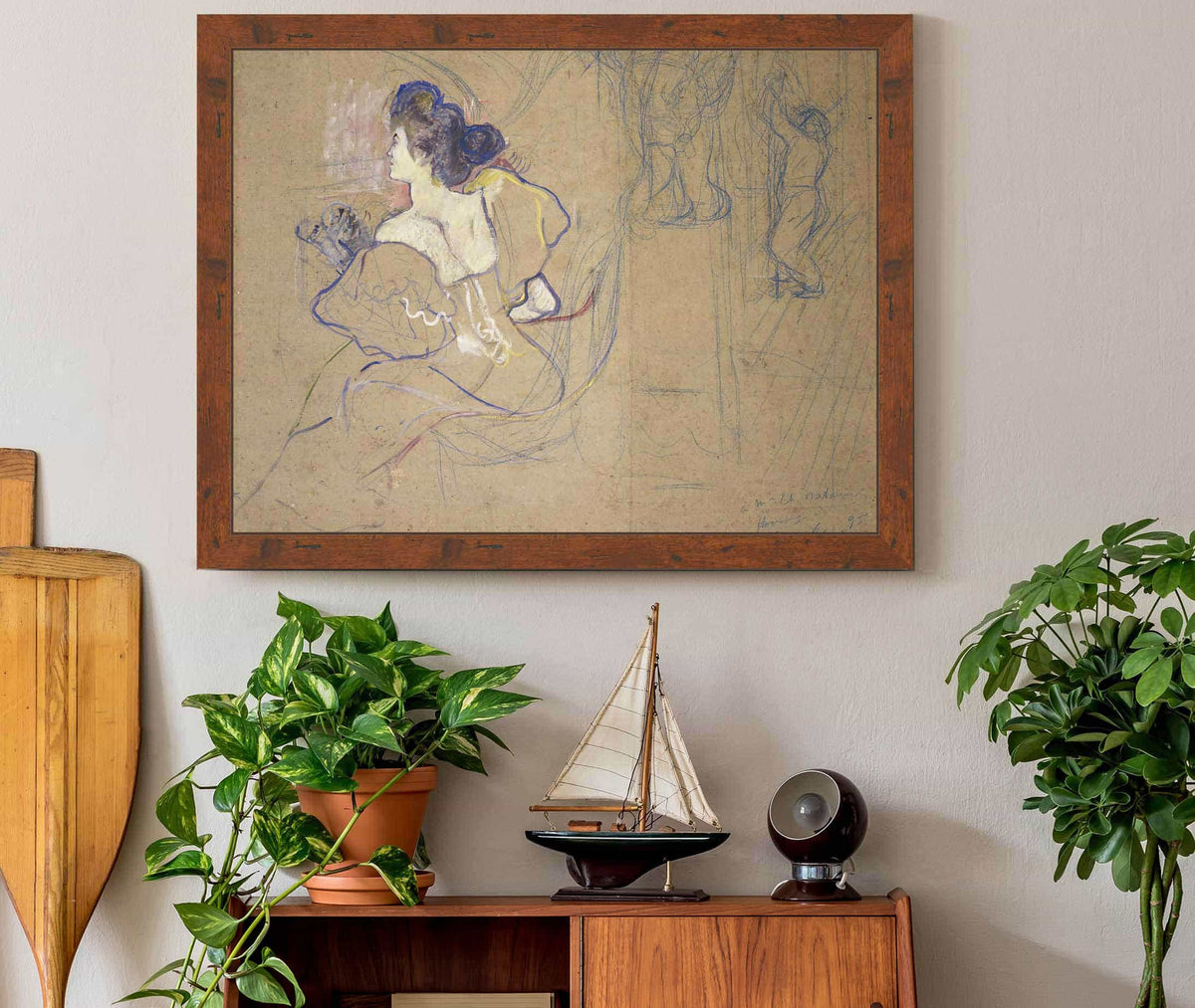 Madame Thadee Natanson Misia Godebska   At The Theater by Henri De Toulouse Lautrec