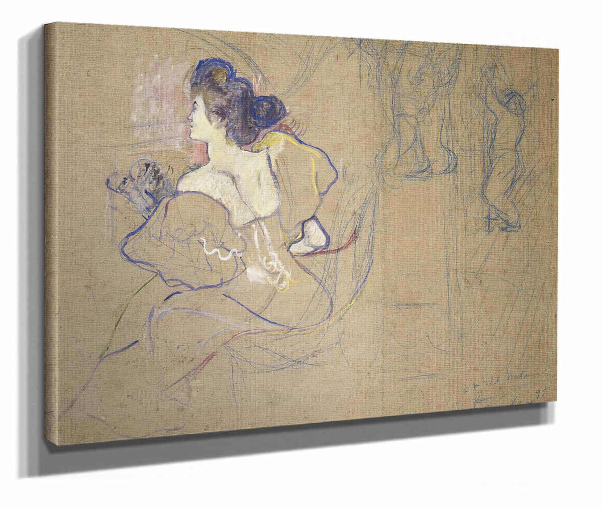 Madame Thadee Natanson Misia Godebska   At The Theater by Henri De Toulouse Lautrec