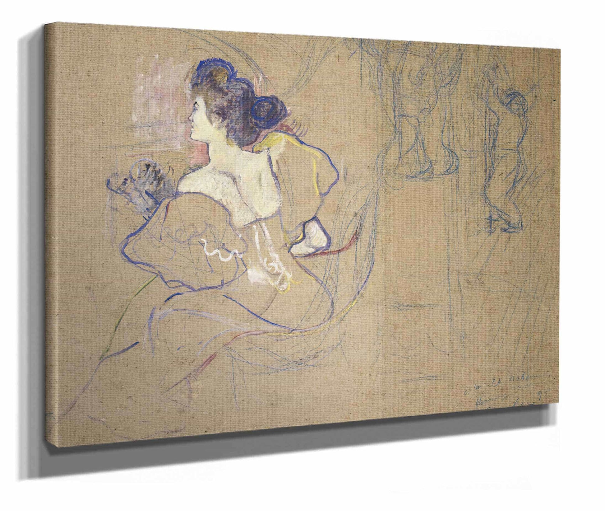Madame Thadee Natanson Misia Godebska   At The Theater by Henri De Toulouse Lautrec