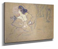 Madame Thadee Natanson Misia Godebska   At The Theater by Henri De Toulouse Lautrec