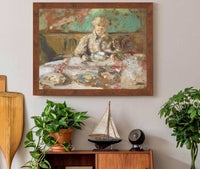 Madame Vuillard At The Dinner Table by Edouard Vuillard