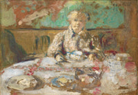 Madame Vuillard At The Dinner Table by Edouard Vuillard