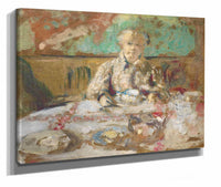 Madame Vuillard At The Dinner Table by Edouard Vuillard