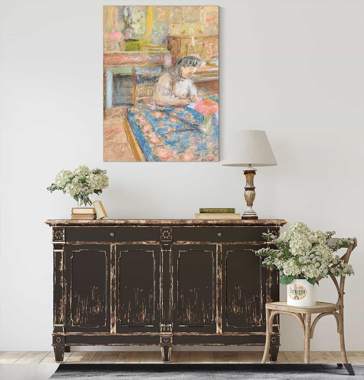 Madame Vuillard Ecrivant Vaucresson by Edouard Vuillard