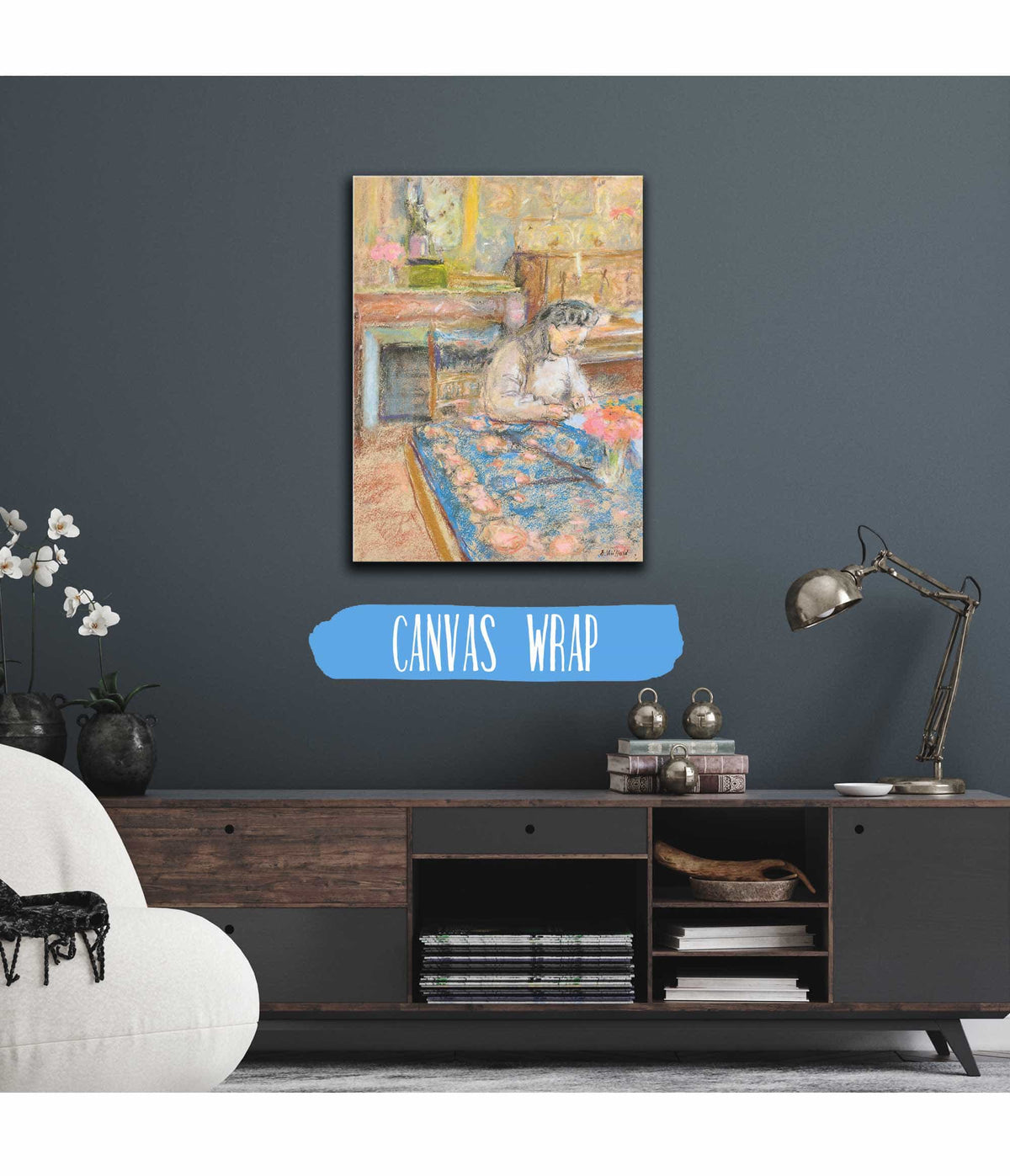 Madame Vuillard Ecrivant Vaucresson by Edouard Vuillard