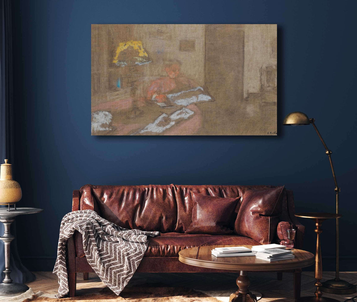 Madame Vuillard Lisant Le Journal by Edouard Vuillard