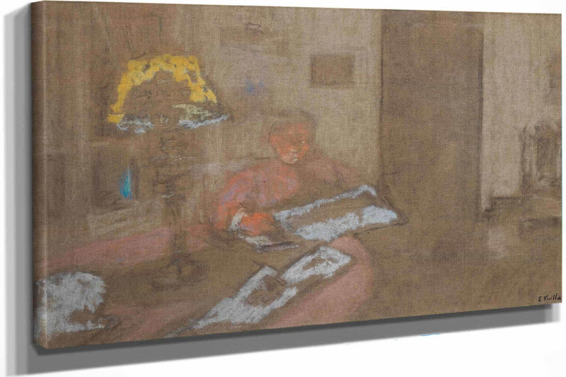 Madame Vuillard Lisant Le Journal by Edouard Vuillard