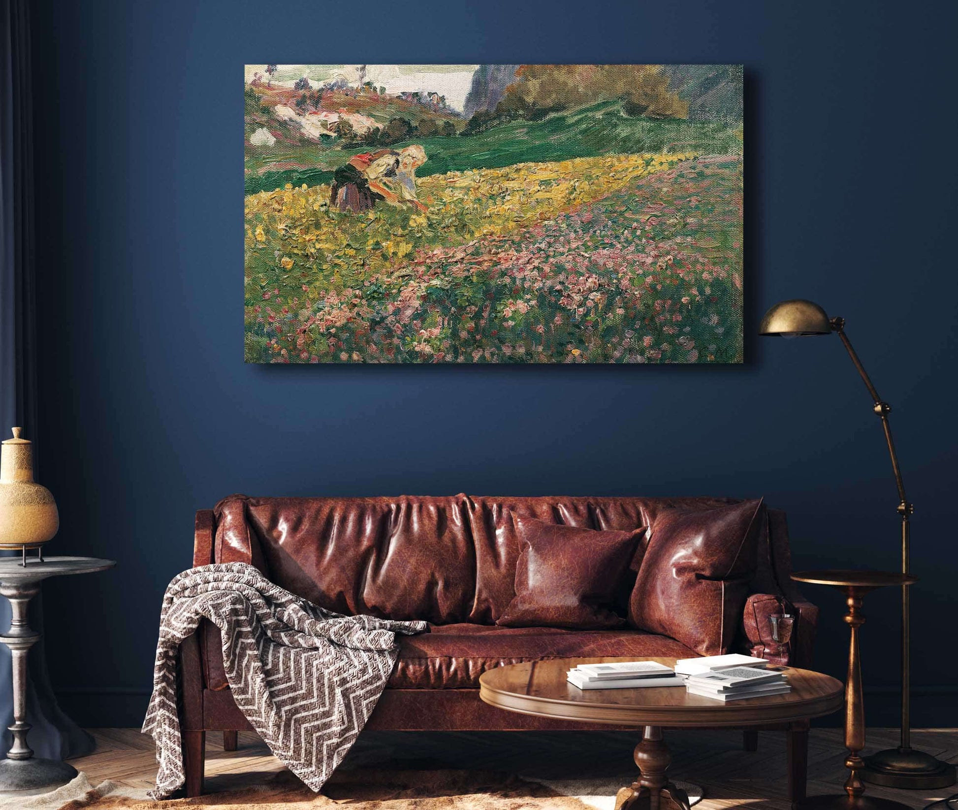 Madchen In Der Blumenwiese by Carl Moll