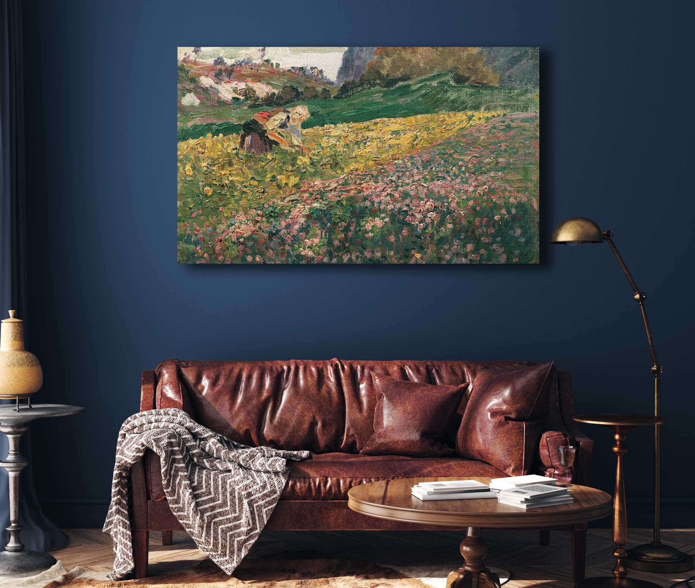 Madchen In Der Blumenwiese by Carl Moll