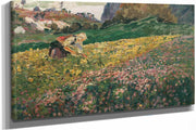 Madchen In Der Blumenwiese by Carl Moll