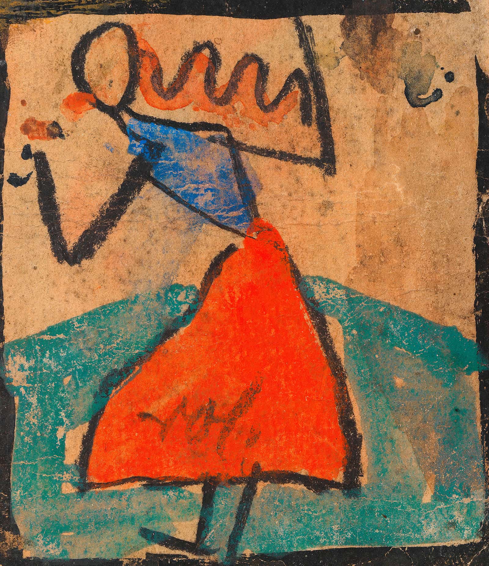 Madchen Mit Rotem Rock by Egon Schiele