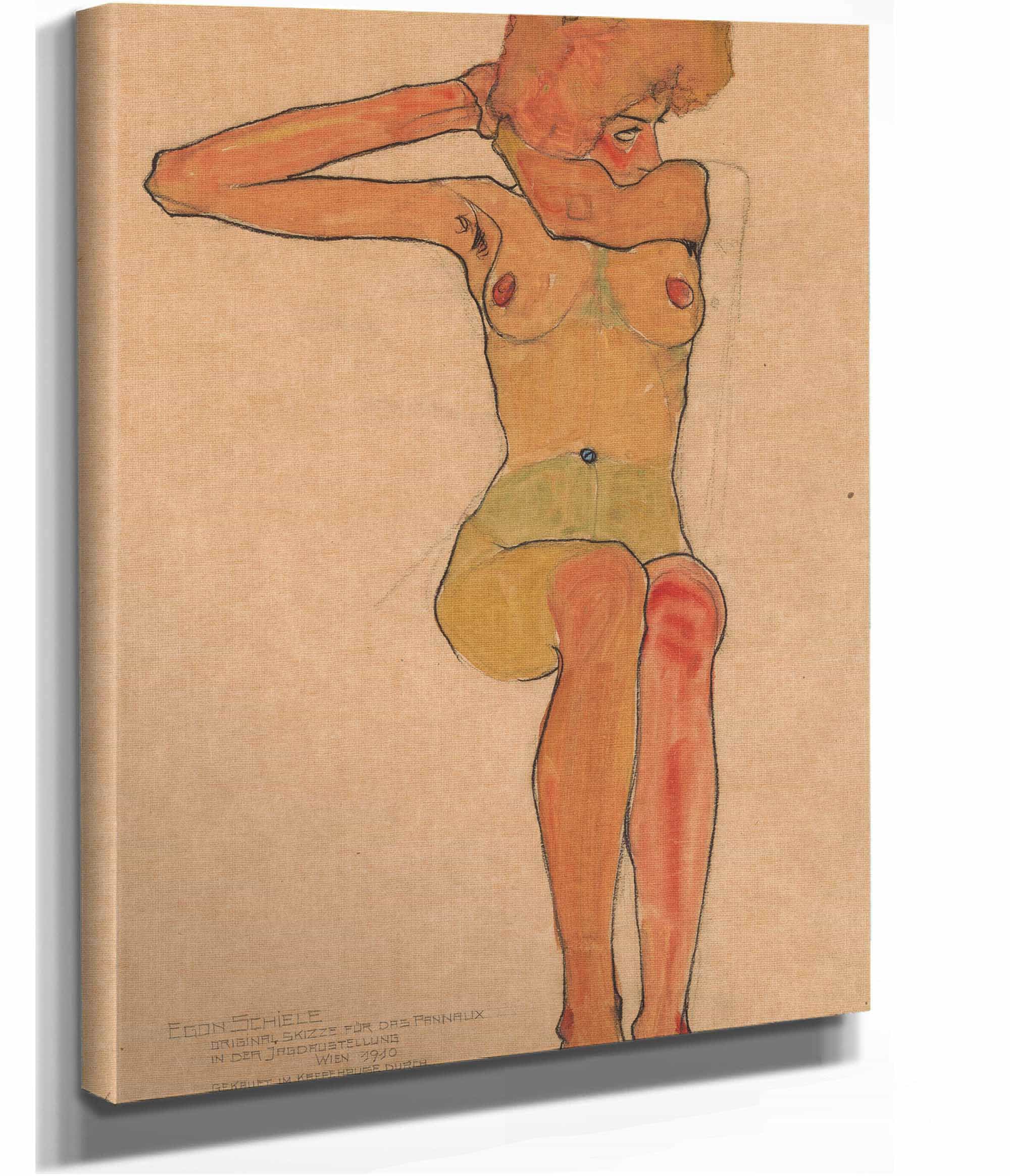Madchenakt Gertrude by Egon Schiele