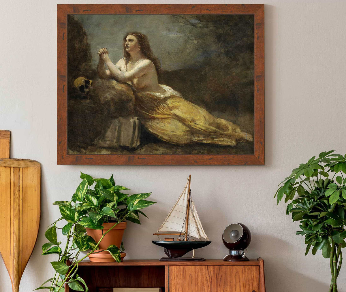 Madeleine En Priere by Jean Baptiste Camille Corot