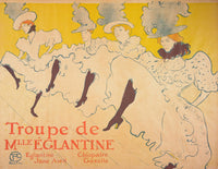 Mademoiselle Eglantines Troupe by Henri De Toulouse Lautrec