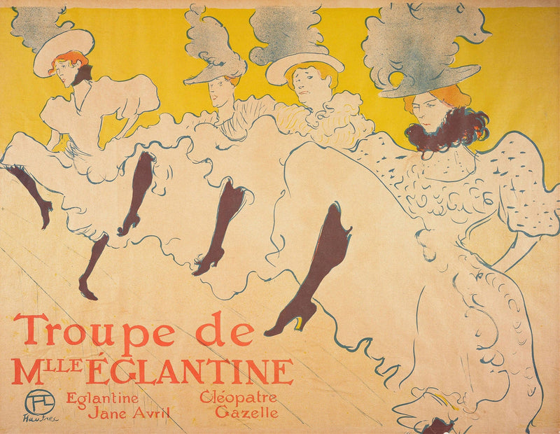 Mademoiselle Eglantines Troupe by Henri De Toulouse Lautrec
