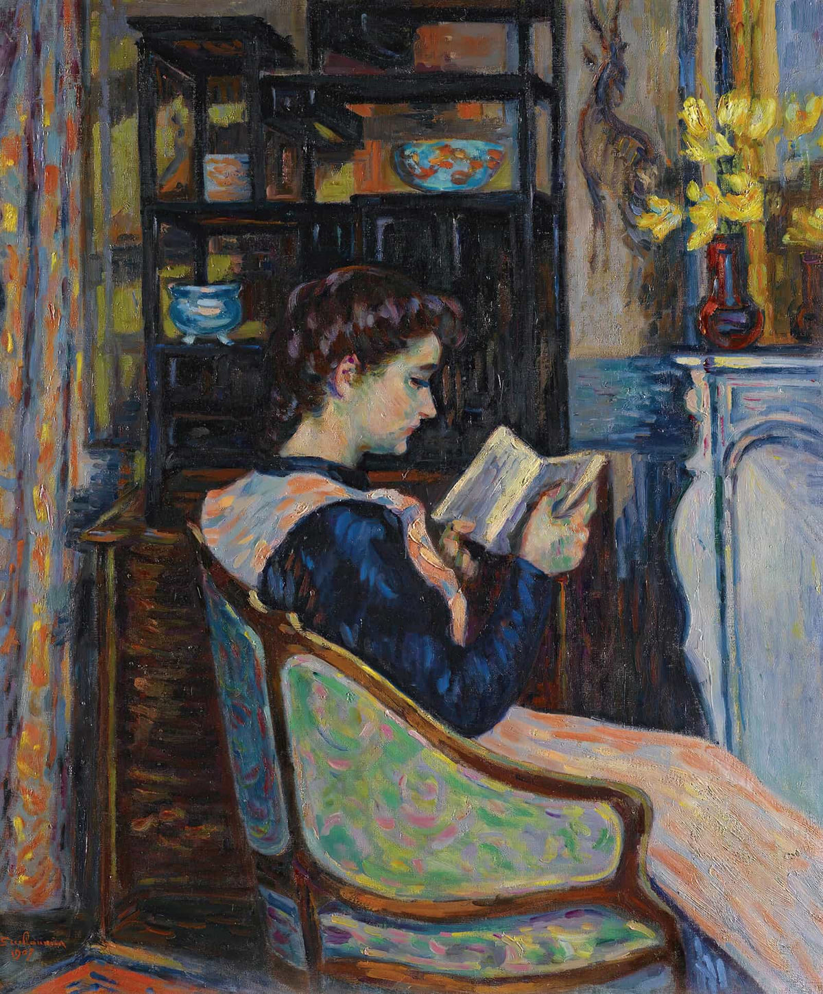Mademoiselle Guillaumin Lisant by Armand Guillaumin