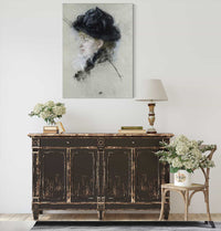 Mademoiselle Louise Riesener In A Hat by Berthe Morisot