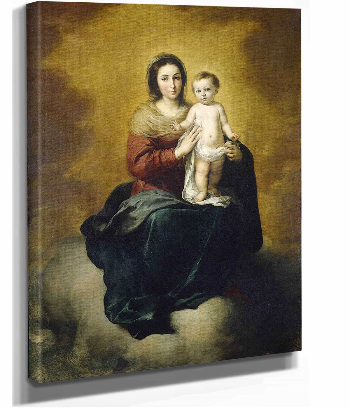 Madonna And Child  by Bartolome Esteban Murillo