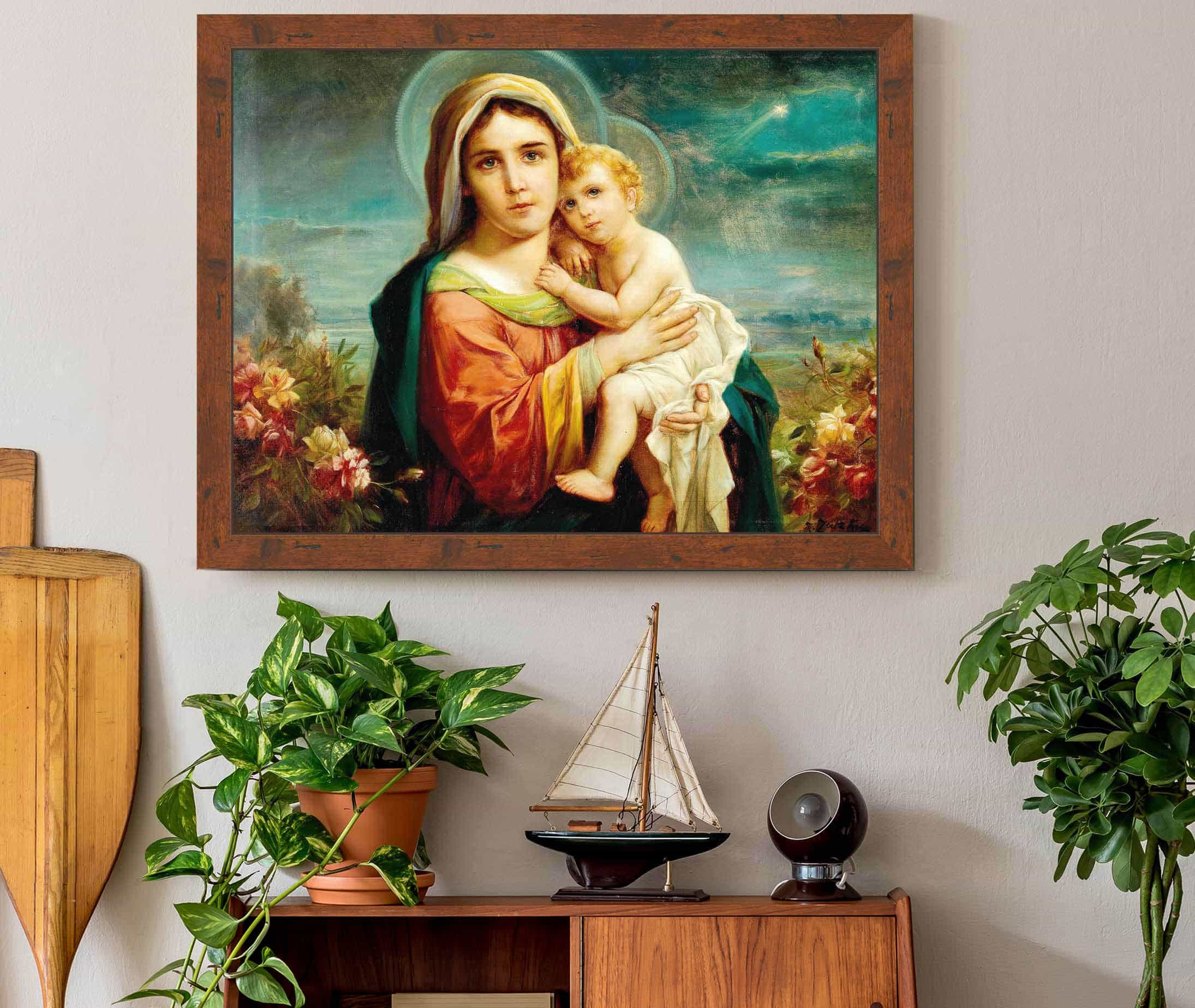 Madonna And Child by Hans Zatzka