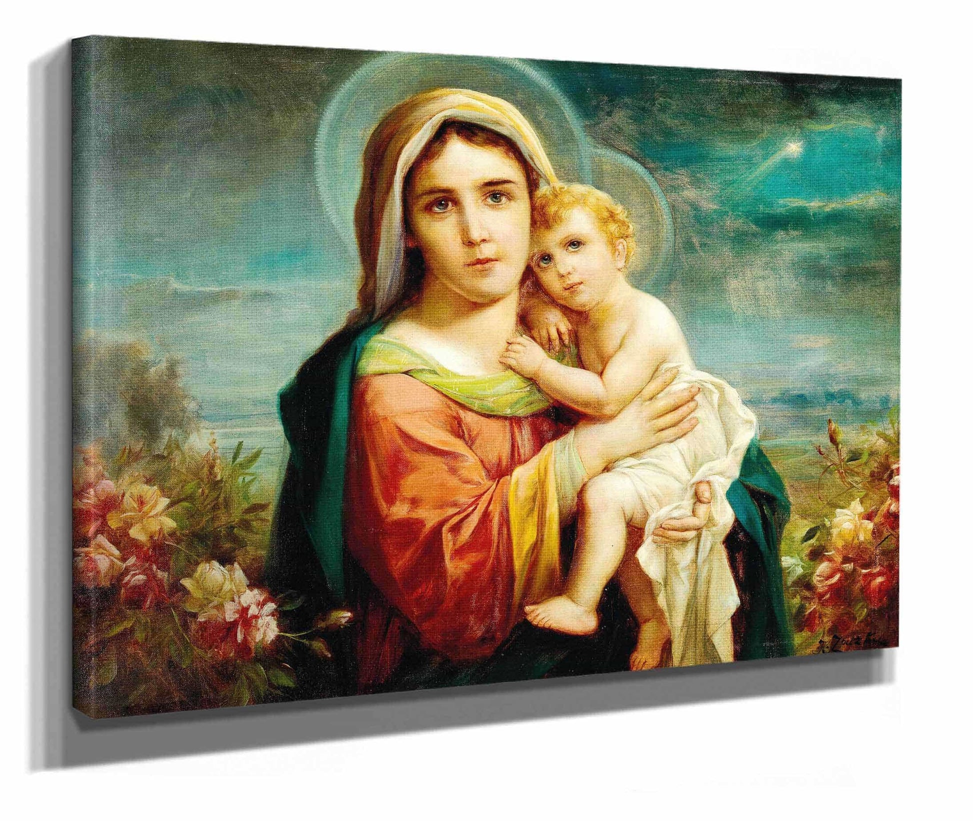 Madonna And Child by Hans Zatzka