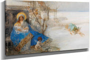 Madonna And Child Surrounded By Angels by Eduard Veith