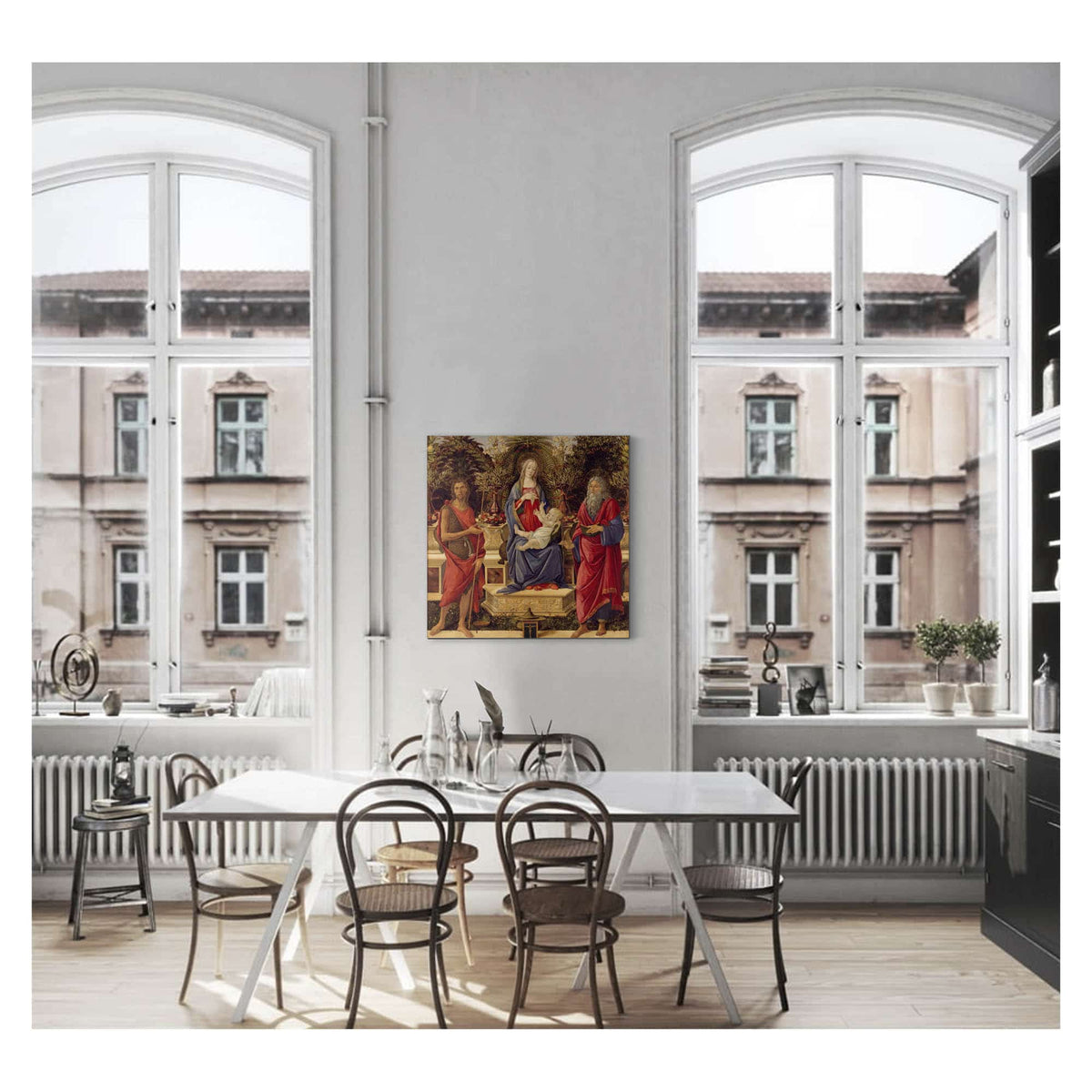 Madonna And Child With Both Saints John by Sandro Botticelli